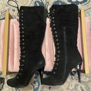 Knee High Suede Boots